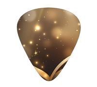 Book under the light - Plettri per chitarra, 12 pezzi, in celluloide, classici, triangolari, per chitarra acustica, elettrica, basso, inclusi 0,46 mm, 0,71 mm, 0,96 mm