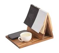 Book Valet - Bedside Reading Holder | Triangle Reading Valet With Phone Slot For Books And Accessories, Perfect For Bedroom, Living Room, Office, School, Nightstand, Desk, Coffee Table And Countertop