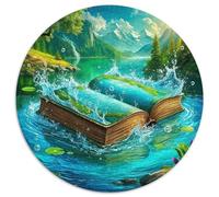 Book World 1000 Pezzi Puzzles Fantasy Forma Rotonda Puzzle Per Lei O Lui Regalo Arte Ecofriendly 1000pcs (67.5x67.5cm)