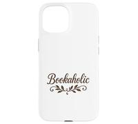 Bookaholic Carino Script Font Reading Lover Bookworm Regalo Custodia per iPhone 15
