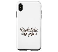Bookaholic Carino Script Font Reading Lover Bookworm Regalo Custodia per iPhone XS Max