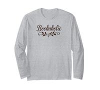 Bookaholic Carino Script Font Reading Lover Bookworm Regalo Maglia a Manica