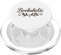 Bookaholic Carino Script Font Reading Lover Bookworm Regalo PopSockets PopGrip per MagSafe