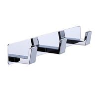 BOOKARROW 3 ganci per asciugamani da bagno, montaggio a parete, ganci cromati per porta in bagno o cucina 410-3