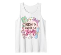 Booked And Busy Girly Reader Book Lover Canotta