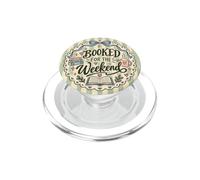 Booked For The Weekend Book Lover Reading Stripes Pattern PopSockets PopGrip per MagSafe