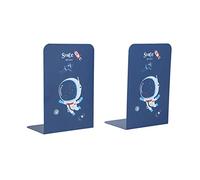 Bookends Metal Sturdy Book Stoppers for Organizing Books Magazines Files in Home Office Library School Dormitory Iron Material 10 x 13.4 x 20.3cm 2 Pcs (Print 5)