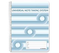 BookFactory Universal Note Taking System (Cornell Notes) / NoteTaking Notebook - 120 pagine, 8 1/2 "x 11" - Wire-O (LOG-120-7CW-A(nota universale)