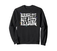 Bookish Burned out But Still Reading Retro Book Club Felpa