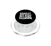 Bookish Burned Out But Still Reading Retro Book Club PopSockets PopGrip per MagSafe