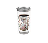 Bookish Clessidra Book Lover Tee Bicchiere termico in acciaio inox doppia parete