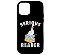 bookish club Silly Serious, lettore di libri divertente regalo di lettura Custodia per iPhone 12 mini