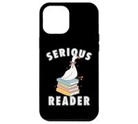 bookish club Silly Serious, lettore di libri divertente regalo di lettura Custodia per iPhone 12 Pro Max
