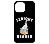 bookish club Silly Serious, lettore di libri divertente regalo di lettura Custodia per iPhone 13 Pro Max