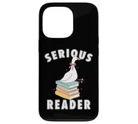 bookish club Silly Serious, lettore di libri divertente regalo di lettura Custodia per iPhone 13 Pro