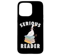 bookish club Silly Serious, lettore di libri divertente regalo di lettura Custodia per iPhone 15 Pro Max