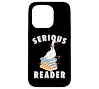 bookish club Silly Serious, lettore di libri divertente regalo di lettura Custodia per iPhone 15 Pro