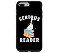 bookish club Silly Serious, lettore di libri divertente regalo di lettura Custodia per iPhone 7 Plus/8 Plus