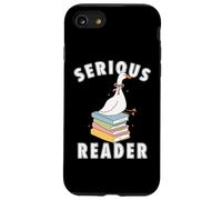 bookish club Silly Serious, lettore di libri divertente regalo di lettura Custodia per iPhone SE (2020) / 7 / 8