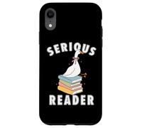bookish club Silly Serious, lettore di libri divertente regalo di lettura Custodia per iPhone XR
