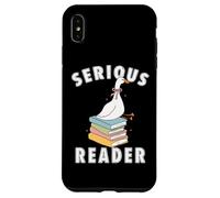 bookish club Silly Serious, lettore di libri divertente regalo di lettura Custodia per iPhone XS Max