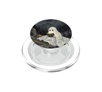 Bookish Ghost Reading Book Reader Mountain Scene PopSockets PopGrip per MagSafe