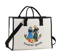 Bookish Gift Book Lover Tote Bag Amicizia Regalo Kindred Spirits Borsa riutilizzabile per la spesa, Kindred Spirits Ltote Regno Unito, 0
