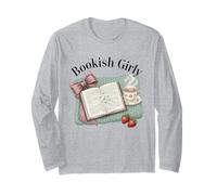 Bookish Girly Accogliente Tea da Lettura Cottagecore Vibes Maglia a Manica