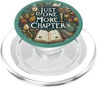Bookish Green Just One More Chapter Book Reading Cozy PopSockets PopGrip per MagSafe