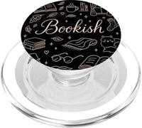 Bookish Preppy Doodle Reading Cozy Vibes Woman PopSockets PopGrip per MagSafe