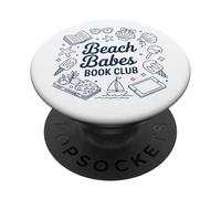 Bookish Reading Beach Babes Book Club PopSockets PopGrip Adesivo