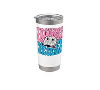 Bookish Retro Reader Adoring The Spoiler Graphic Bicchiere termico in acciaio inox doppia parete