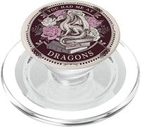 Bookish You Had Me At Dragons Book Lover Reading Dragon PopSockets PopGrip per MagSafe