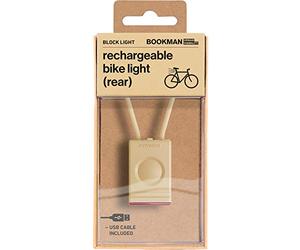 Bookman Luce posteriore Block LED USB Faro, Sport, Beige (Beige), Taglia Unica