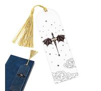 Bookmark - Dragon Bookmark | Acrylic Bookmark | Creative Bookmark With Tassel, Small Book Mark For Adults And Kids, Cool Bookmark Accessories, Four Wing Acrylic Bookmark With Tassel For Book Lovers