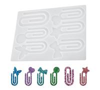 Bookmark Molds for Resin Casting, Silicone Page Clip Mold Set, Flexible Easy-Release Craft Tool, Custom Creative Project Accessory, for Teens Adults Kids Boys Girls Women Men Teachers Use