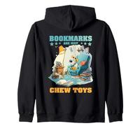 Bookmarks Are Just Chew Toys Felpa con Cappuccio