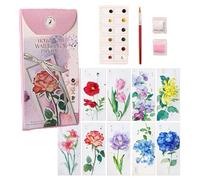 Bookmarks for Reading, Watercolor Page Markers, Aesthetic Book Accessories, Decorative Paper Design, Student Teacher Gift Use, 17.8x9.5x1.2cm/7.01x3.74x0.47 Inches, 10pcs
