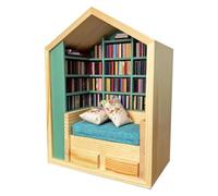 Bookroom del Respiro dello stress - Visualizzazione della libreria in miniatura, 200 volumi stampati di dimensioni | Innovative Realistic Tiny Library Scene, Collectors Book Box Art, Mindfulness