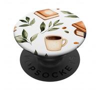 Books and Coffee Book Lover Reading Bookish Fall Book Themed PopSockets PopGrip Adesivo