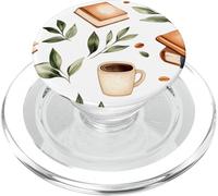Books and Coffee Book Lover Reading Bookish Fall Book Themed PopSockets PopGrip per MagSafe