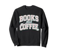 Books And Coffee Cozy Reader Typography Pastel Design Felpa