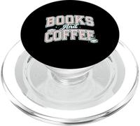 Books And Coffee Cozy Reader Typography Pastel Design PopSockets PopGrip per MagSafe