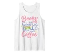 Books And Coffee Reading Lover Bookish Cafe Aesthetic Canotta