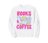 Books And Iced Coffee Bookish Book Lover Reader Bookworm Felpa