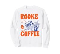 Books And Iced Coffee Bookish Book Lover Reader Bookworm Felpa