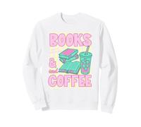 Books And Iced Coffee Bookish Book Lover Reader Bookworm Felpa