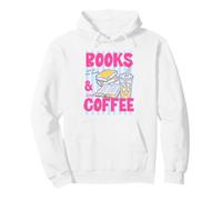 Books And Iced Coffee Bookish Book Lover Reader Bookworm Felpa con Cappuccio