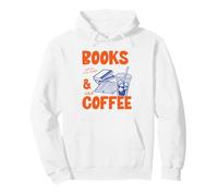Books And Iced Coffee Bookish Book Lover Reader Bookworm Felpa con Cappuccio
