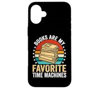 Books Are My Favorite Time Machines Custodia per iPhone 16 Plus
